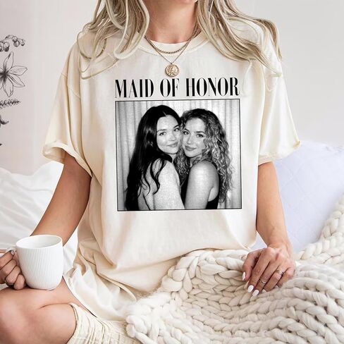 Personalized Maid of Honor Shirt, Custom Bridesmaid Sweatshirt, MOH Bachelorette Party Shirt, Team Bride Bridal Shower Gifts, Wedding Party Gift, Gifts for MOH, Matron of Honor T-Shirt in Saudi Arabia