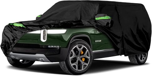 Waterproof Car Cover Replace for 2015-2024 Tesla Model X, All Weather Model X Covers with Zipper Door, Ventilated Mesh & Charging Port for Snow Rain Dust Hail Protection in Saudi Arabia