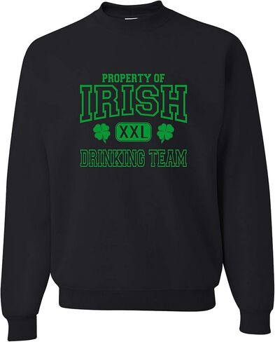 Go All Out Adult Property Of Irish Drinking Team St. Patricks Day Sweatshirt Crewneck in Saudi Arabia