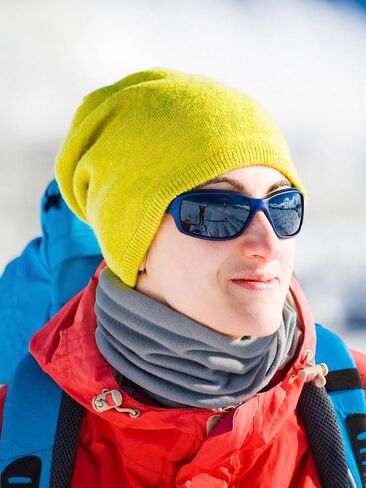 Winter Neck Warmer Fleece Neck Gaiter Drawstring Face Cover Ski Mask Thick Windproof Scarves for Men Women Skiing Hiking Cycling Cold Weather Outdoor Activities in Saudi Arabia