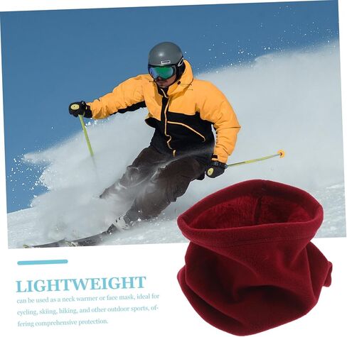 Thermal Neck Gaiter Windproof Face Mask Scarf Plush Face Mask for Cold Weather Sports in Saudi Arabia