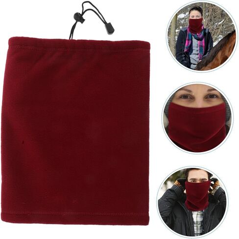 Thermal Neck Gaiter Windproof Face Mask Scarf Plush Face Mask for Cold Weather Sports in Saudi Arabia