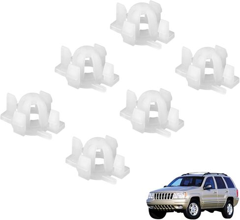 COOL STAR 55156879AB Headlight Mounting Bracket Clip 6Pcs Compatible with Jeep Grand Cherokee WJ 2000-2006 Headlight Bracket Clip Retainer in Saudi Arabia