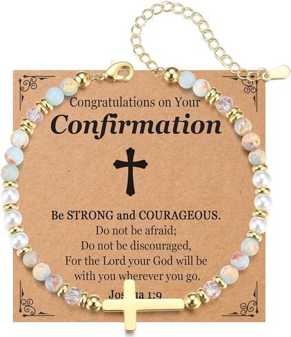 سوار متقاطع للفتيات المراهقات معمودية، المناولة المقدسة الأولى، هدايا تأكيد للنساء مجوهرات عيد الفصح in Kuwait