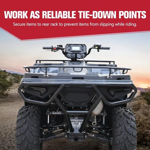 A & UTV PRO Rear Rack Extender for Polaris Sportsman 570 450 H.O. 2021 2022 2023 2024 2025, Heavy Duty Steel ATV Back Luggage Rack Extender Accessories, Replace OEM #2884841, Black in Saudi Arabia