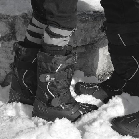 Ice Fields Darrell Little and Big Kid High Snow Winter Boots, Warm, Insulated, Waterproof Shell in Kuwait