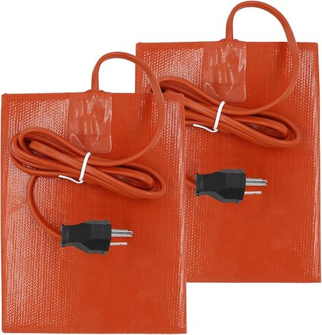 Engine Heater Pads, 6"x8" Car Engine Heater Pad Electric 300W Car Oil Pan Heater Pad Engine Block Oil Tank Heater Pad with 4.9 Ft Cord (2) in Kuwait