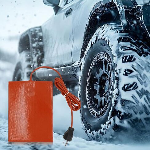 Engine Heater Pads, 6"x8" Car Engine Heater Pad Electric 300W Car Oil Pan Heater Pad Engine Block Oil Tank Heater Pad with 4.9 Ft Cord (2) in Kuwait