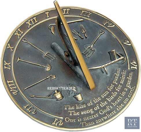 Brass Sundial Kiss of The Sun 10" Diameter Home & Outdoor Decor in Saudi Arabia
