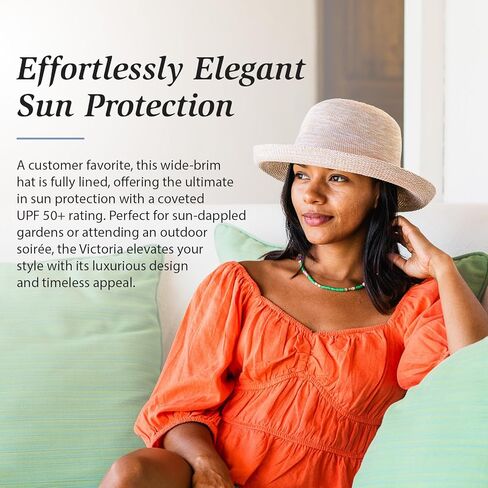Wallaroo Women’s Victoria Sun Hat (White UPF) – UPF 50+ Sun Protection, Wide Brim, Packable, Adjustable, Medium Sizes – Stylish Everyday Hat for Beach, Travel, Hiking, and Outdoor Activities in Saudi Arabia