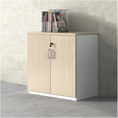 File Cabinet Filing Cabinet Wooden Double Door Storage Data Organizer Printer 80Cm Office Lockable Storage Cabinets in Saudi Arabia