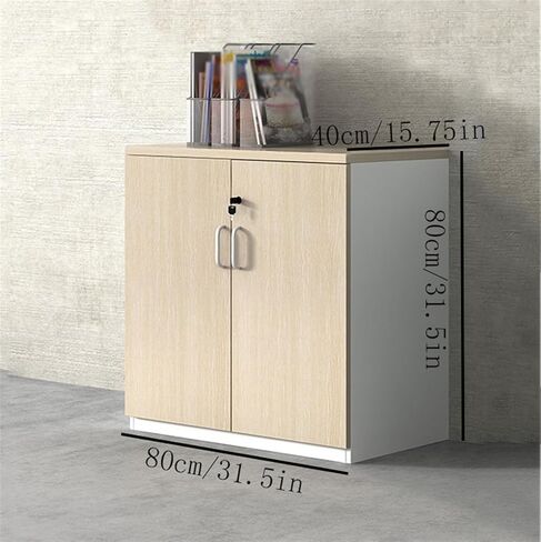 File Cabinet Filing Cabinet Wooden Double Door Storage Data Organizer Printer 80Cm Office Lockable Storage Cabinets in Saudi Arabia