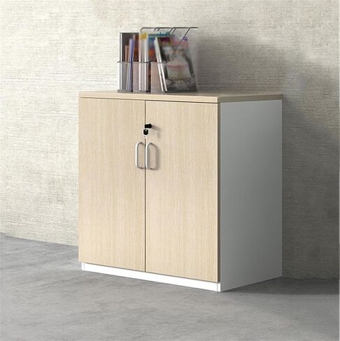 File Cabinet Filing Cabinet Wooden Double Door Storage Data Organizer Printer 80Cm Office Lockable Storage Cabinets in Saudi Arabia