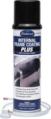 Eastwood Internal Frame Coating Plus and Rust Encapsulator Plus Aerosol Chassis Protection Kit | 2 Pack of Each | Black in Saudi Arabia