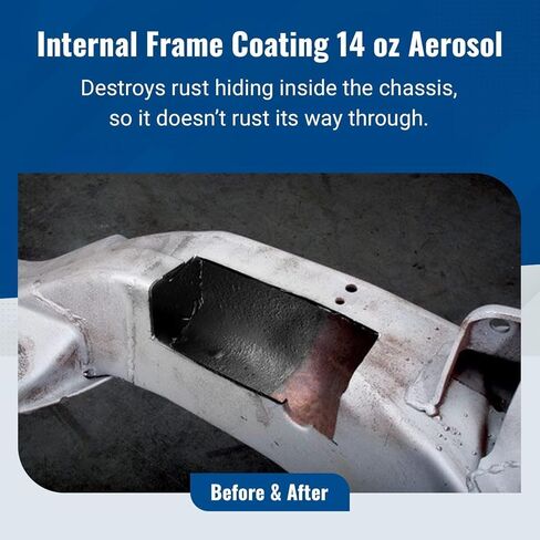 Eastwood Internal Frame Coating Plus and Rust Encapsulator Plus Aerosol Chassis Protection Kit | 2 Pack of Each | Black in Saudi Arabia