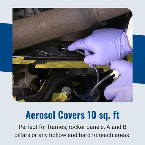 Eastwood Internal Frame Coating Plus and Rust Encapsulator Plus Aerosol Chassis Protection Kit | 2 Pack of Each | Black in Saudi Arabia