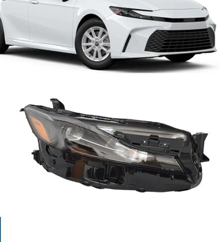 مجموعة مصابيح أمامية LED من JX RACING متوافقة مع Toyota Camry LE SE 2025 للمصابيح الأمامية جانب الركاب 81110AQ010 81110-AQ010 in Saudi Arabia