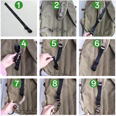 4 قطع من وصلات تمديد حزام الظهر، أبازيم قابلة للتعديل لحقيبة الكمبيوتر المحمول أثناء السفر، حقيبة الكتب، حقيبة النهار، البخاخ وأشرطة الكتف in Kuwait