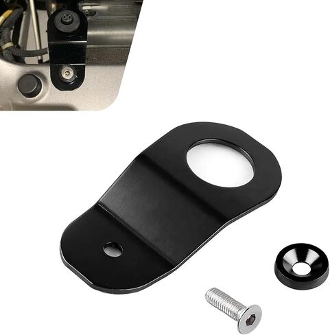 Radiator Stay Mount Bracket, Aluminum Alloy Radiator Support Bracket with Washer Kit, Compatible with Honda DC 1996-2000 Civic DC 1994-2001 Integra AP 2000-2009 S2000 (Black) in Saudi Arabia