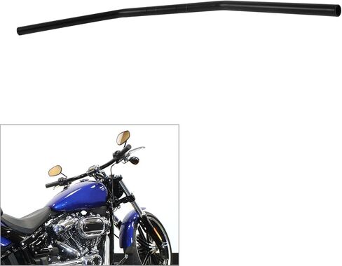 مقود قضيب سحب منخفض من الفولاذ مقاس 1 بوصة مناسب لموديلات Harley Pre-82 Sportster 883 Softail Dyna Touring Road King V-Rod Softail Springer Night Train in Kuwait
