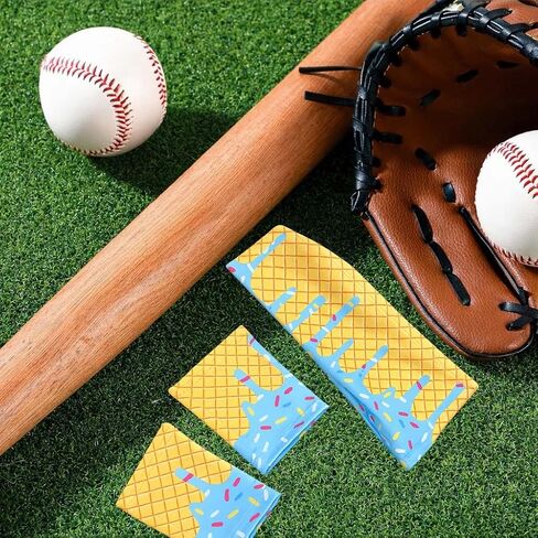 12 PCS Ice Cream Baseball Headbands & Wristbands, Elastic Polyester Sports Sweatbands for Baseball Basketball Gym Running, Drip Party Favors for Men Women in Saudi Arabia
