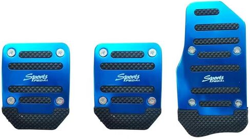3 PCS Car Non-Slip Pedal Pads, Manual Transmission Aluminum Car Brake Pad Cover, Anti-rubbing Gas Fuel Petrol Clutch Foot Pedals, Universal for Most Cars, Trucks, SUVs (Red) in Saudi Arabia
