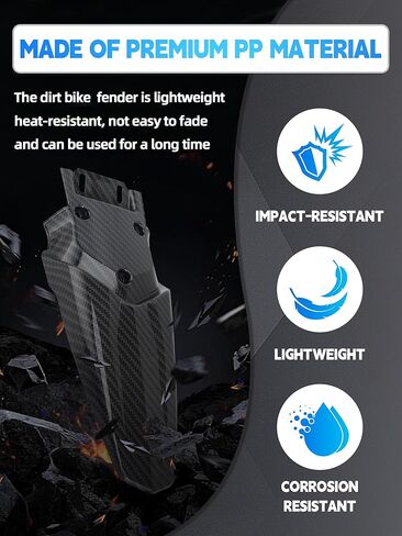 Rear Fender for Talaria Sting,Carbon Fiber Pattern Motorcycle Back Mudguard Mud Guard Protector for Electric Dirt Bike Ebike Taparia Sting MX3/Taparia Sting R MX4/Taparia Sting MX5 Pro in Kuwait