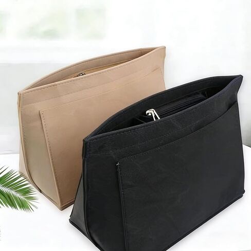 Felt Purse Organizer Insert Designed for Longchamp Le Pliage Large Tote, Durable Handbag Insert with Multiple Compartments (Beige,Small) in Saudi Arabia