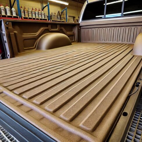 Raptor Truck Bed Liner Kit with Colored Sand Brown #30277 Tint and Spray Gun - 8 Liters - Protective Spray On Paint for Coating Trucks, Tailgates, Vehicle Undercoating - Tintable Bedliner Formula in Kuwait