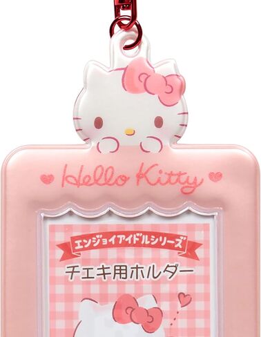 Sanrio Hello Kitty 493775 Holder for Cheki (Enjoyy Idol), PVC, Steel, Retractable Size: Approx. 2.1 x 3.4 inches (5.4 x 8.6 cm), Card Case in Saudi Arabia