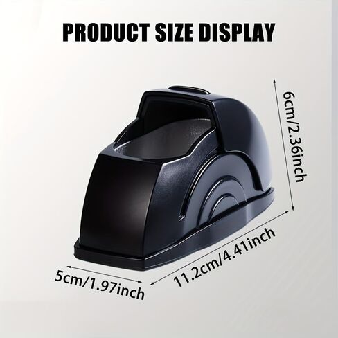 Car Ashtray with Lid, Portable Windproof Compact Durable Design No Spill Easy Open for Car Window, Cup Holder, Road Trips, Black in Saudi Arabia