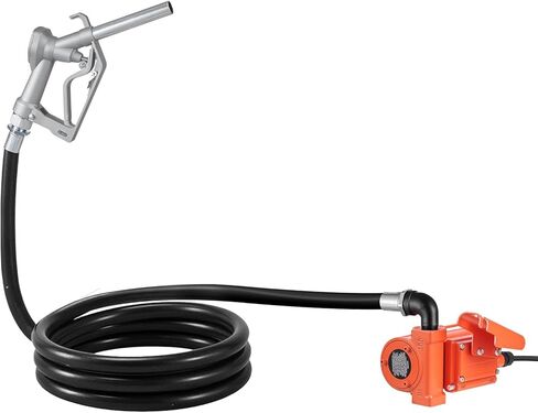 VEVOR Fuel Transfer Pump, 12V DC 15 GPM, Cast Iron Diesel Transfer Pump Kit, with Manual Nozzle, Discharge Hose, Overheat Protection, Power Cable, Explosion-Proof, for Gasoline Diesel Kerosene & More in Saudi Arabia