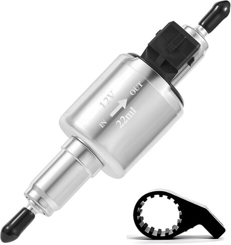 Diesels Heater Oil Fuel Pump, 12V Quieter Parking Air Heater with Bracket, Pulse Metering Gas Electric Fuel Pump Kit, Universal Replacement Part for 2-8KW Webasto Eberspacher Diesels Parking Heat-er in Kuwait
