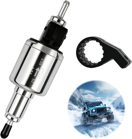 Diesels Heater Oil Fuel Pump, 12V Quieter Parking Air Heater with Bracket, Pulse Metering Gas Electric Fuel Pump Kit, Universal Replacement Part for 2-8KW Webasto Eberspacher Diesels Parking Heat-er in Kuwait