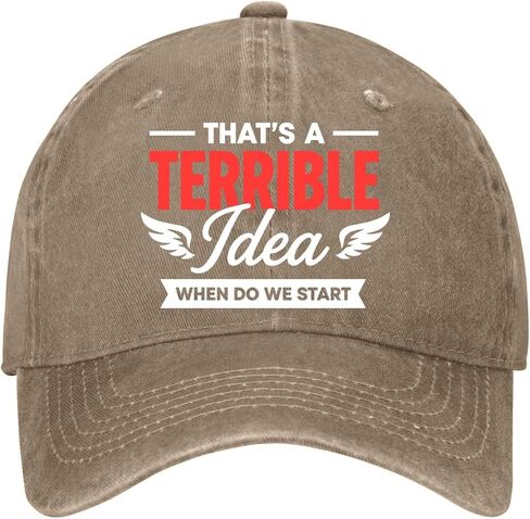 That's A Terrible Ideas When DO WE Start Hats for Mens Aesthetic Washed in Saudi Arabia