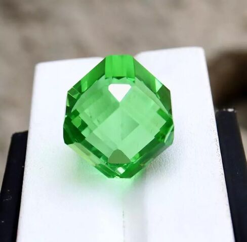 Natural 99 Ct Multicolor Peridot Faceted Certified Cube Shape Loose Gemstone Collectible Gems Stone For Making Jewelry in Saudi Arabia