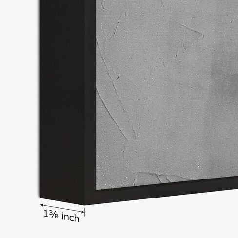 SAFERRYHOME مجردة محكم مؤطرة قماش جدار الفن، محايد الحد الأدنى جدار ديكور المطبوعات الفنية الحديثة، الذهب الأسود جدار اللوحة الفنية صور لغرفة المعيشة، غرفة نوم، غرفة الطعام، مكتب، 16 "× 24" × 3 in Kuwait