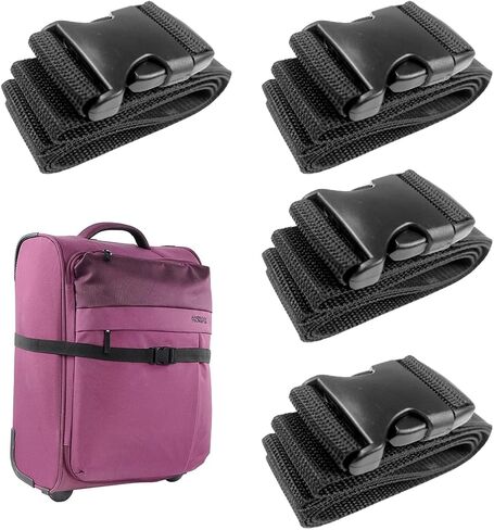 Car Battery Tie Down Strap, 4PCS 39 Inch Adjustable Vehicle Battery Hold Down Webbing with Quick Release Buckle, Auto Power Box Safely Secures Strap, Universal for SUV Sedan Truck in Saudi Arabia