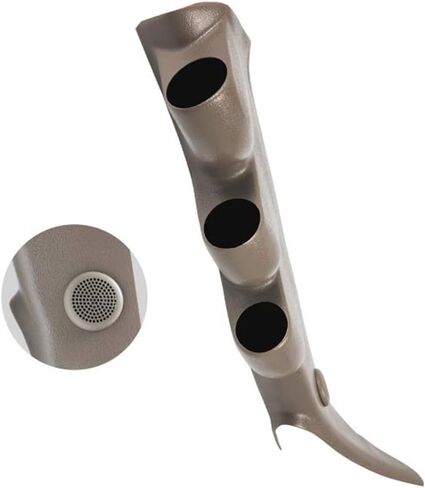 حامل قياس عمود ثلاثي GlowShift Tan متوافق مع GMC Sierra 1500 2500HD 3500HD Duramax 2000-2006 - فتحة مكبر صوت عمود - لون المصنع مطابق - حوامل (3) مقاييس 2-1/16 بوصة (52 مم) in Saudi Arabia