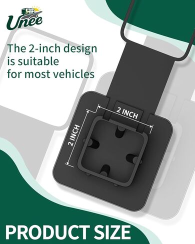 غطاء Unee Hitch مقاس 2 بوصة من المطاط لسحب المقطورة وقابس استقبال مقاوم للغبار وجميع الأحوال الجوية للشاحنة SUV in Kuwait