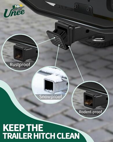 غطاء Unee Hitch مقاس 2 بوصة من المطاط لسحب المقطورة وقابس استقبال مقاوم للغبار وجميع الأحوال الجوية للشاحنة SUV in Kuwait