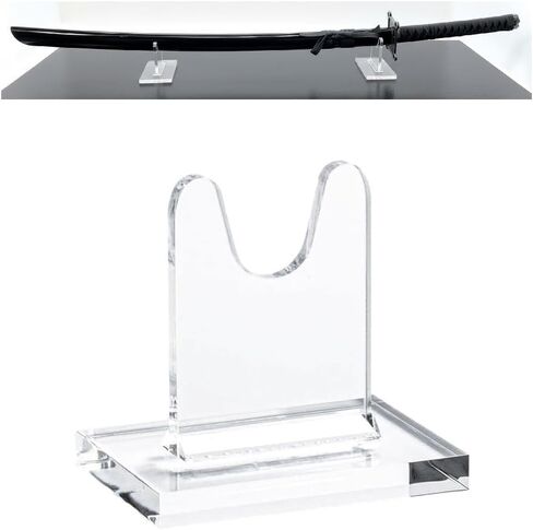 حامل سيف أكريليك شفاف فردي من Clearco، وحدات فردية لعرض السيوف العتيقة ذات الزاوية أو المستقيمة والقابلة للتحصيل. اطلب اثنين (3 بوصة) in Kuwait