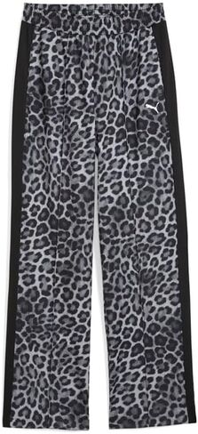PUMA Womens T7 Leo Luxe Graphic Straight Pants Casual - Black in Saudi Arabia