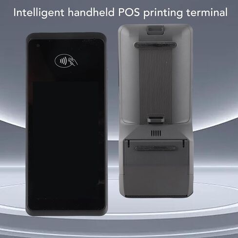Handheld Barcode Scanner, 5.0 Inch Touch Screen POS Terminal with NFC 5G WiFi 5.0 for 11, Shopify PDF Loyverse iREAP Kyte, Food Trucks Cafes Restaurants in Saudi Arabia