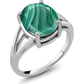 جوهرة ستون كينج 3-7 Cttw خاتم سوليتير من الأحجار الكريمة | 925 فضة استرلينية | بيضاوي 12 × 10 ملم | خاتم الخطوبة والذكرى السنوية للزفاف للنساء in Kuwait