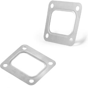 2 PCS T4 Turbine Flange Gasket Stainless Steel 4-Hole Washer Universal for T04E T66 T70 GT35 GT40 Turbocharger Intake Manifold Flange Gasket for Turbo System Sealing in Kuwait