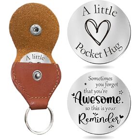 ماتيهاي جيب عناق رمز هدية ملهمة سلسلة مفاتيح جلدية للرجال النساء صديقها صديقة أبي أمي ابن ابنة أخي in Kuwait