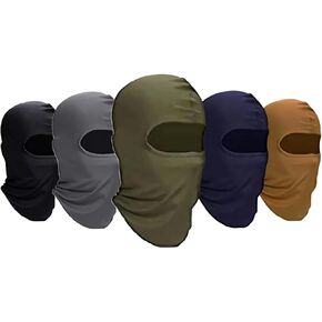 5 Pack Balaclava Face Mask Bandana Hood Headwear Unisex Tactical Training Cycling Ski Hunting in Kuwait