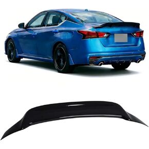 MotorFansClub جناح خلفي سبويلر مناسب لنيسان ألتيما SR S SV SL سيدان 4 أبواب 2019 2020 2021 2022 2023 2024 2025 غطاء صندوق السيارة عالي الركلة (أسود لامع) in Kuwait