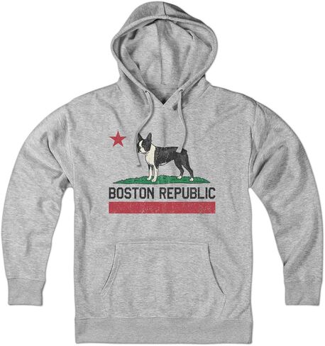 Chowdaheadz Boston Republic Terrier Hoodie – Unisex Pullover Sweatshirt Soft Cotton Blend in Saudi Arabia